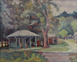 16” H x 20” W, oil o, canvas